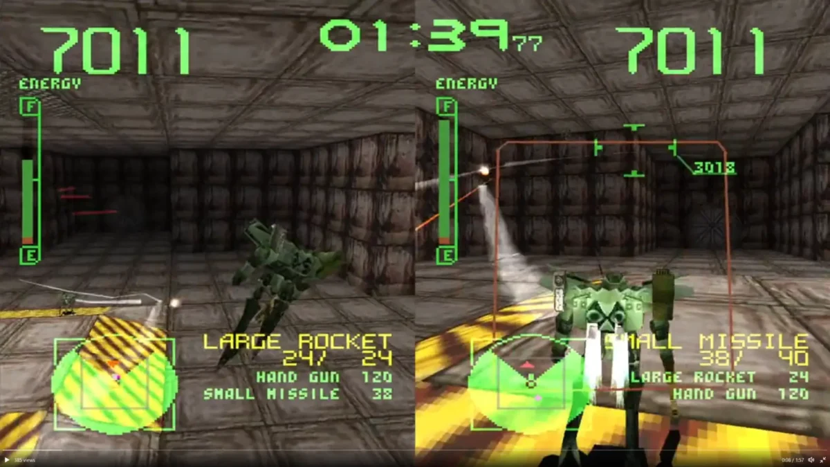 Armored Core: Master of Arena  (PS1) Gameplay 